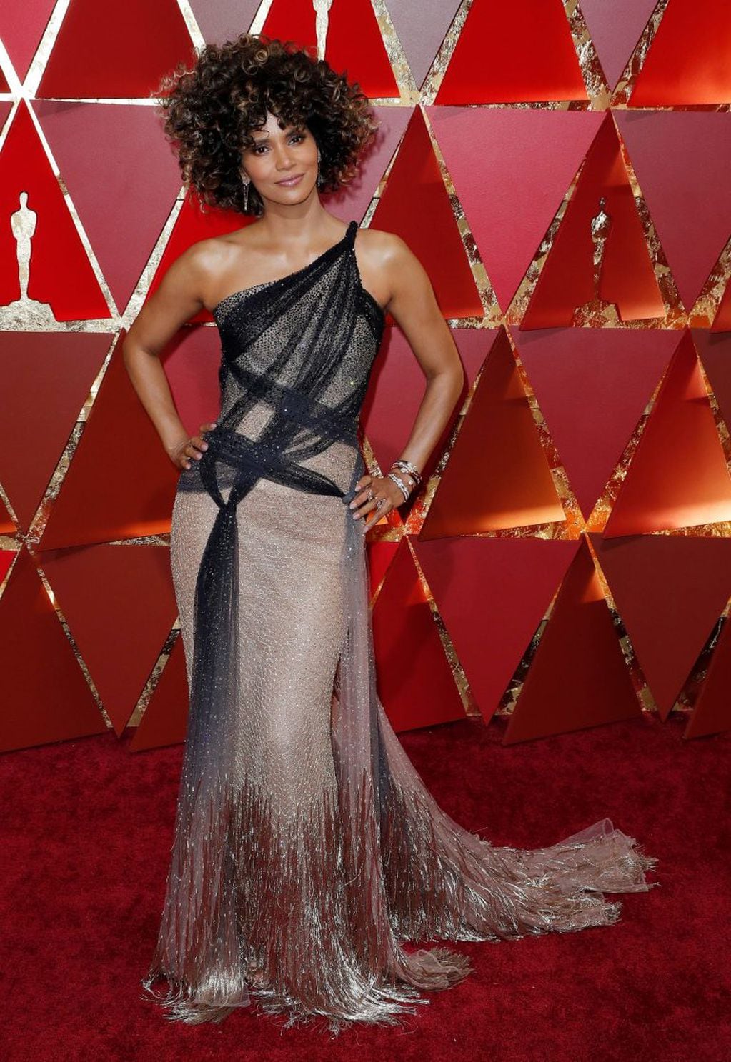 MCX210. Hollywood (United States), 26/02/2017.- Halle Berry arrives for the 89th annual Academy Awards ceremony at the Dolby Theatre in Hollywood, California, USA, 26 February 2017. The Oscars are presented for outstanding individual or collective efforts