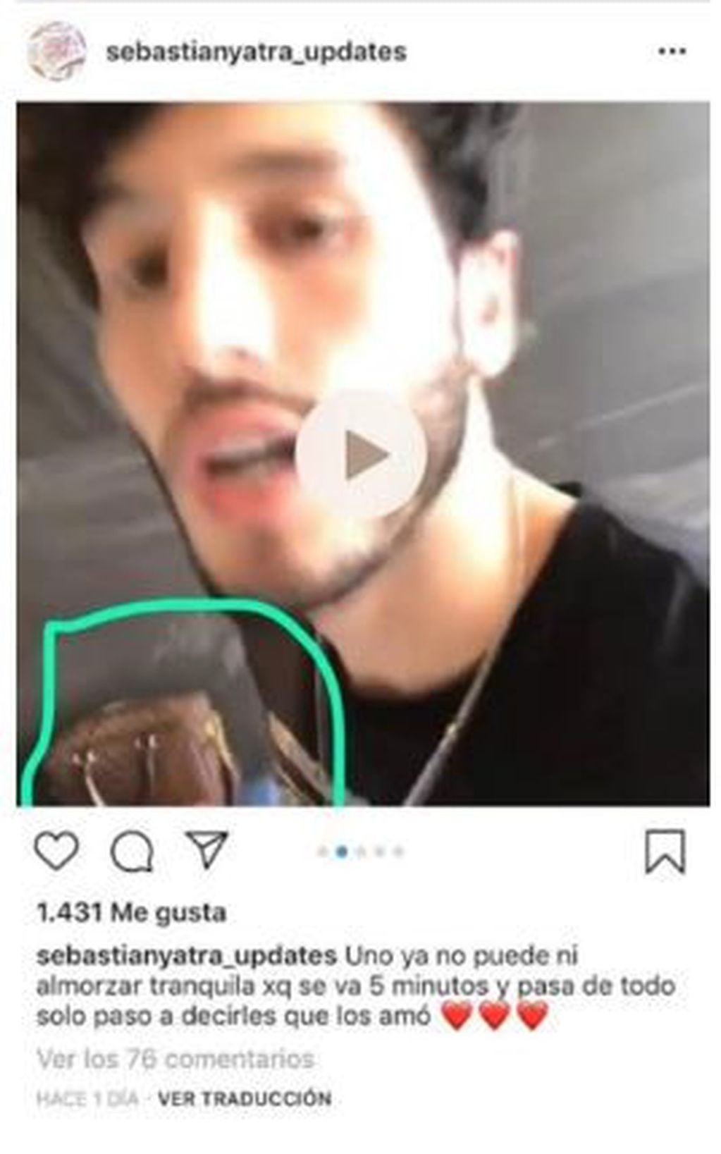 Los usuarios descubrieron una misteriosa valija detrás de Sebastián Yatra. ¿Es la de Tini?