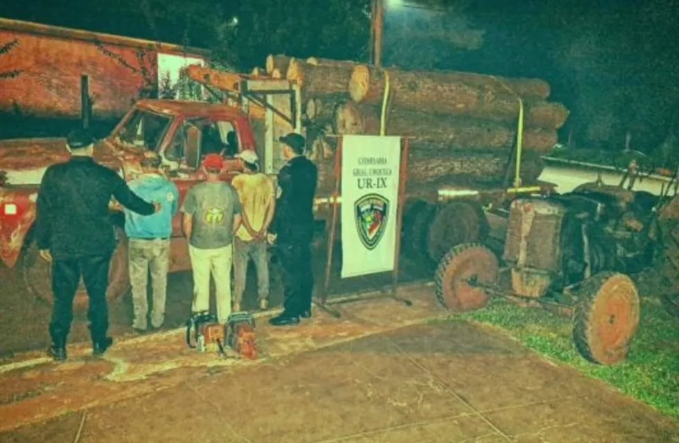 Recuperan madera proveniente de apeo ilegal en Santa María y General Urquiza.