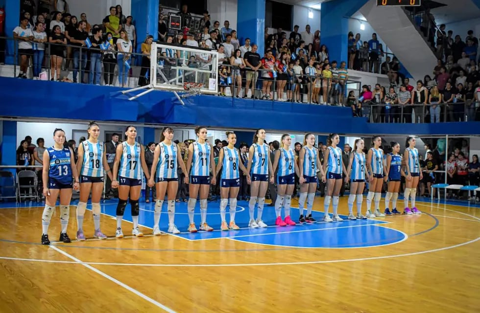 La selección argentina U19 de vóley, lista para el Mundial de la categoría. (Prensa FeVA)