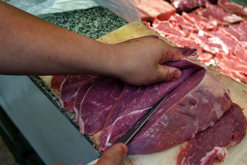 La carne es uno de los productos que más aumentó en la última parte del mes. 