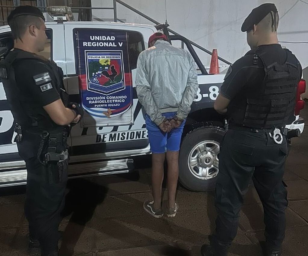 Un joven fue detenido acusado de robar un teléfono celular en un comercio de Puerto Iguazú.