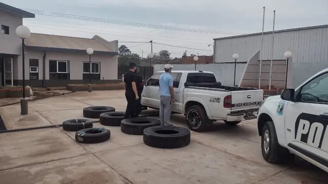 Nuevo contrabando de neumáticos interceptado en Misiones
