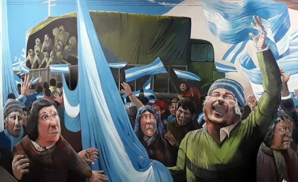 Homenaje a los soldados de Malvinas - Puerto Madryn - Paseo de los murales.