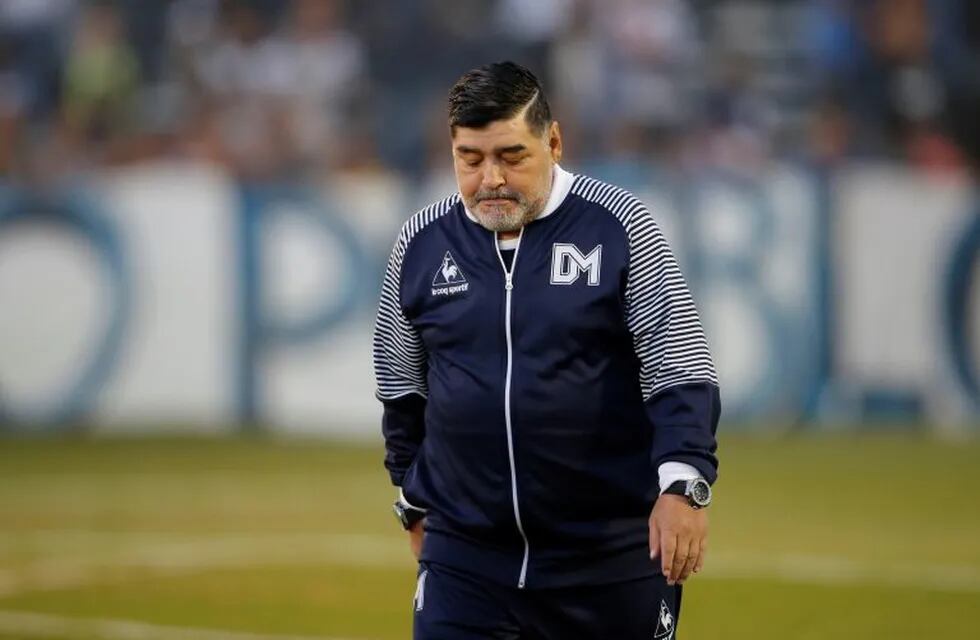 Diego Maradona volvió a ausentarse al entrenamiento de Gimnasia. (EFE)