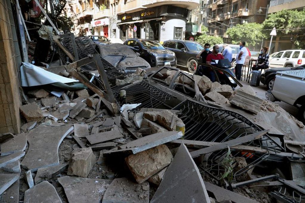 Destrozos en Beirut. (AP)