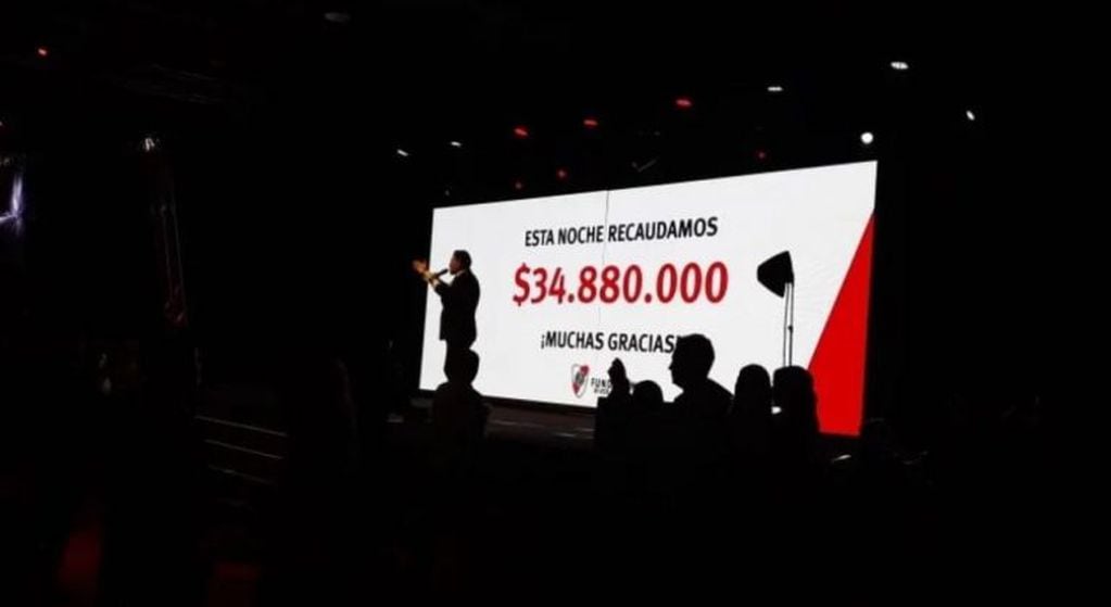 La Fundación River Plate recaudó casi 35 millones de pesos en la subasta de la cena solidaria