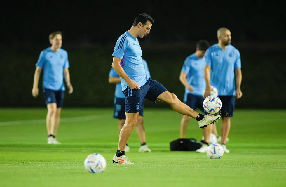 Lionel Scaloni, entrenador de la selección argentina en el Mundial Qatar 2022. (AP)