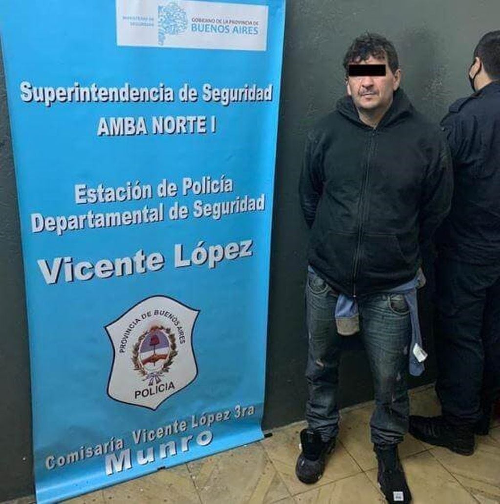 El hombre detenido por el asalto a la peluquería de Vicente López. (AN Digital)