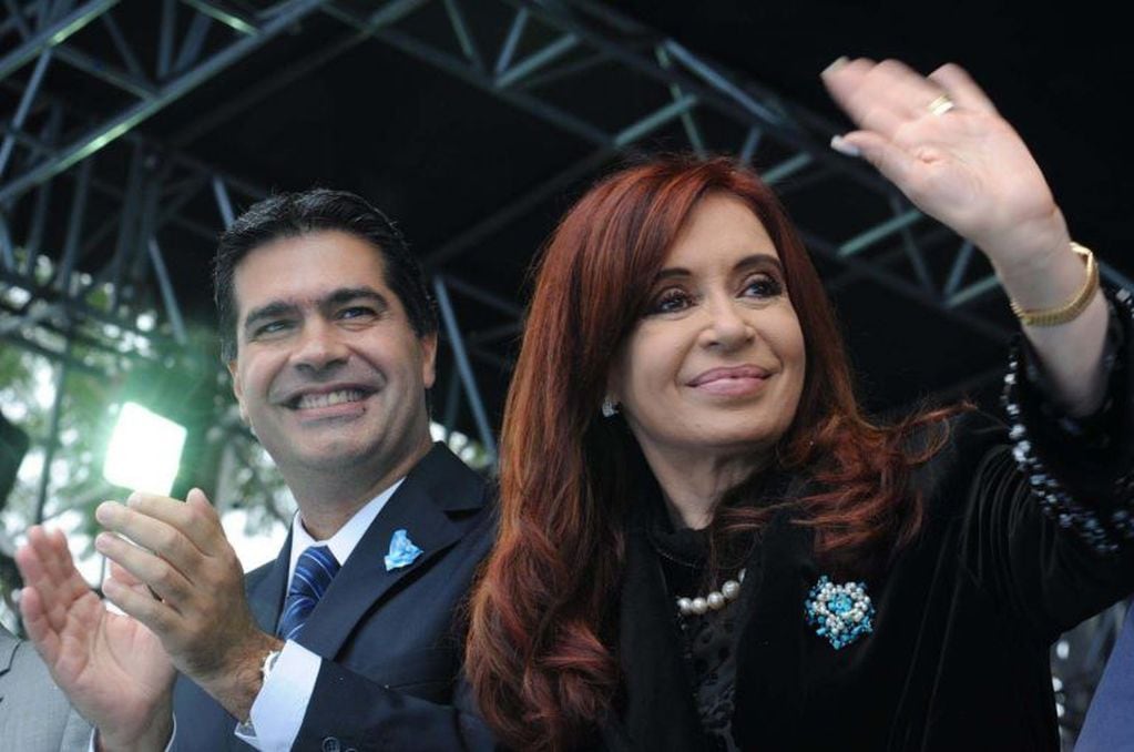 Jorge Capitanich cuando era jefe de Gabinete junto a Cristina Kirchner, durante su mandato presidencial