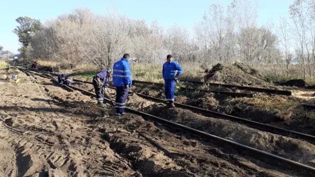 Vías dañadas en Huinca Renancó