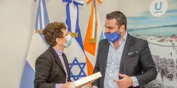 El intendente de Ushuaia recibió a la Embajadora de Israel en Argentina.