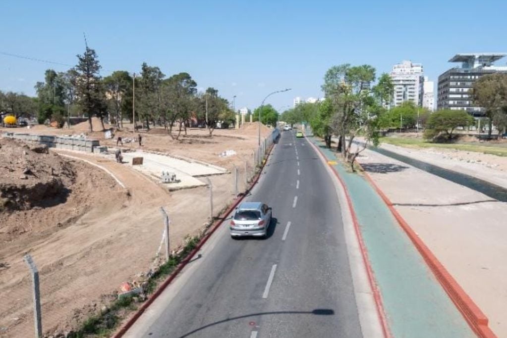 El avance de las obras en Costanera Norte y Bv. Las Heras. (Municipalidad de Córdoba)