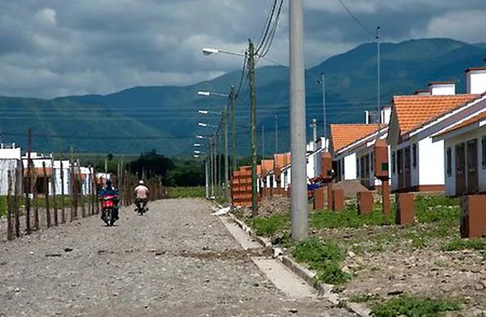 Viviendas del IPV en barrio El Huaico. (Gobierno de Salta)