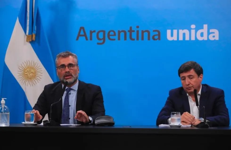 Daniel Arroyo y Alejandro Vanoli. (Presidencia de la Nación)