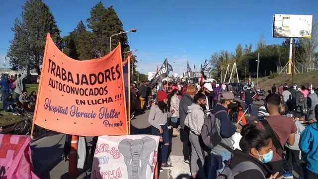Protestas del personal de salud en Neuquén