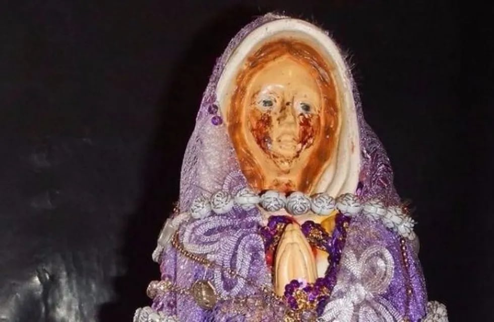 Virgen que llora sangre en Metán, Salta. (Web)