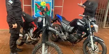 Recuperan dos motocicletas robadas en Comandante Andresito que fueron comercializadas en Pozo Azul