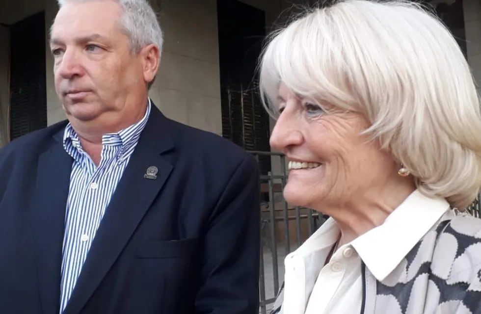 Pedro Rostagno y Norma Bessone, ex y actual presidentes de la Sociedad Rural de Rafaela (web)