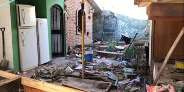 Explosión en una casa de bulevar San Juan