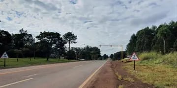 Se instaló un nuevo semáforo sobre la Ruta Nacional N°12 en Puerto Rico