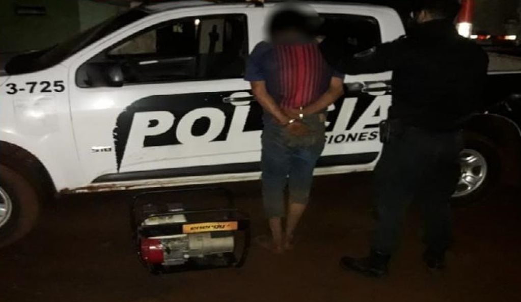 Eldorado: un joven terminó detenido por robo a un local comercial. Policía de Misiones