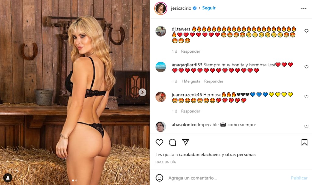 Jésica Cirio en Instagram