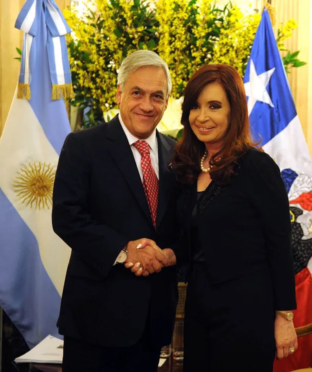 Sebastián Piñera y Cristina Kirchner