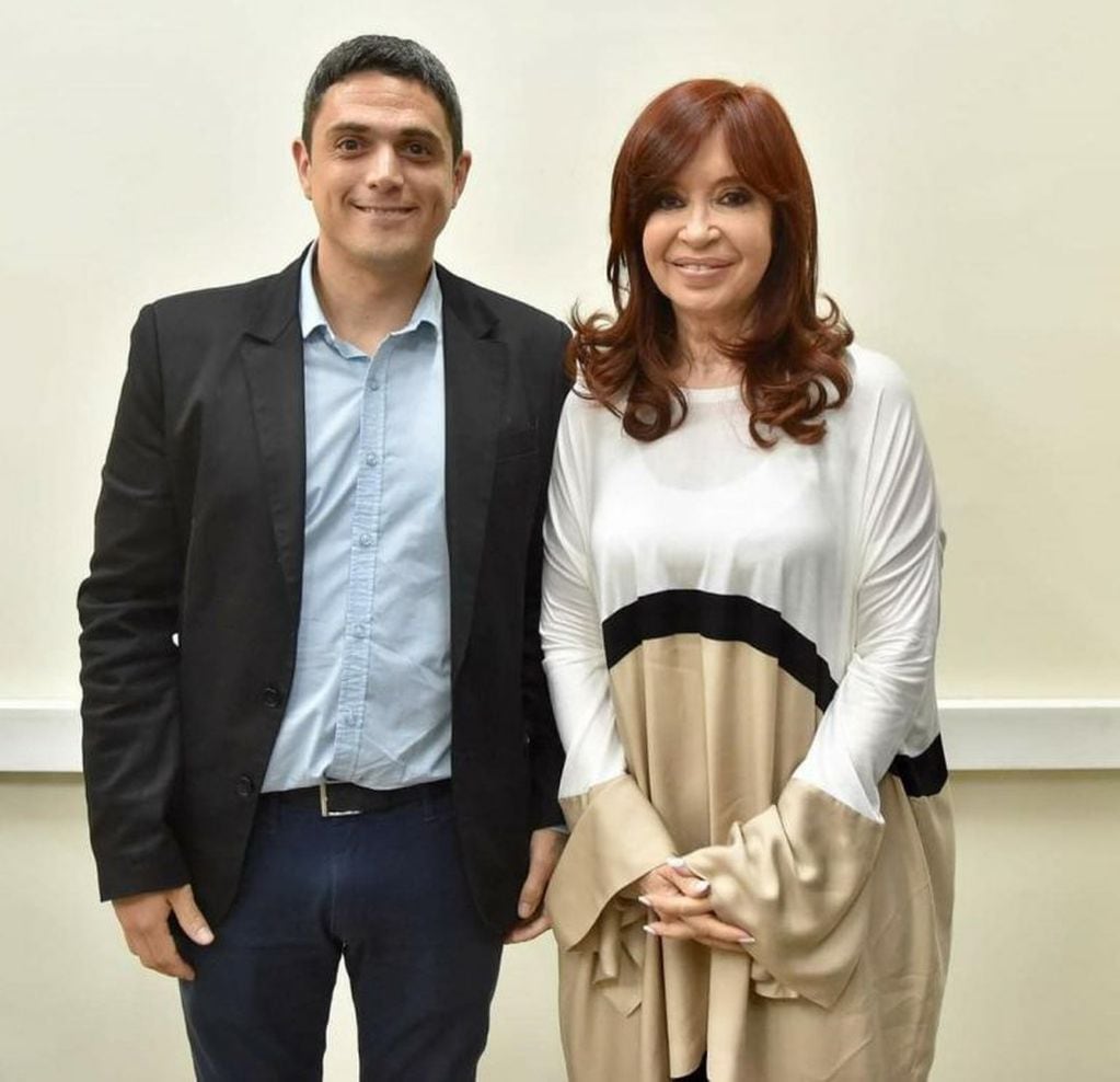 Rodrigo Sartori y Cristina Kirchner