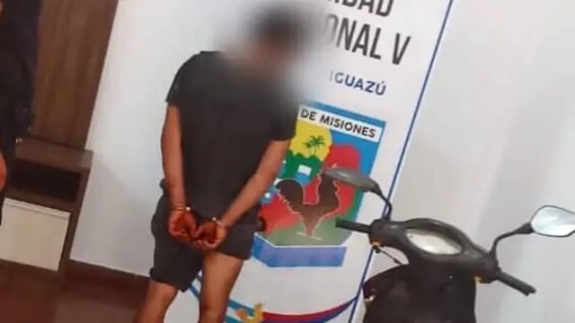 Un hombre fue detenido luego de intentar robar una motocicleta en Puerto Iguazú