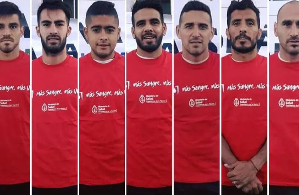 Jugadores de Central Córdoba se pusieron la camiseta de la donación de sangre