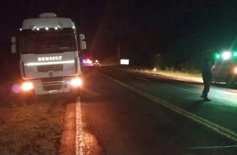 Sinistro fatal en Puerto Leoni: camión atropelló y mató a un ciclista sobre la ruta 12.