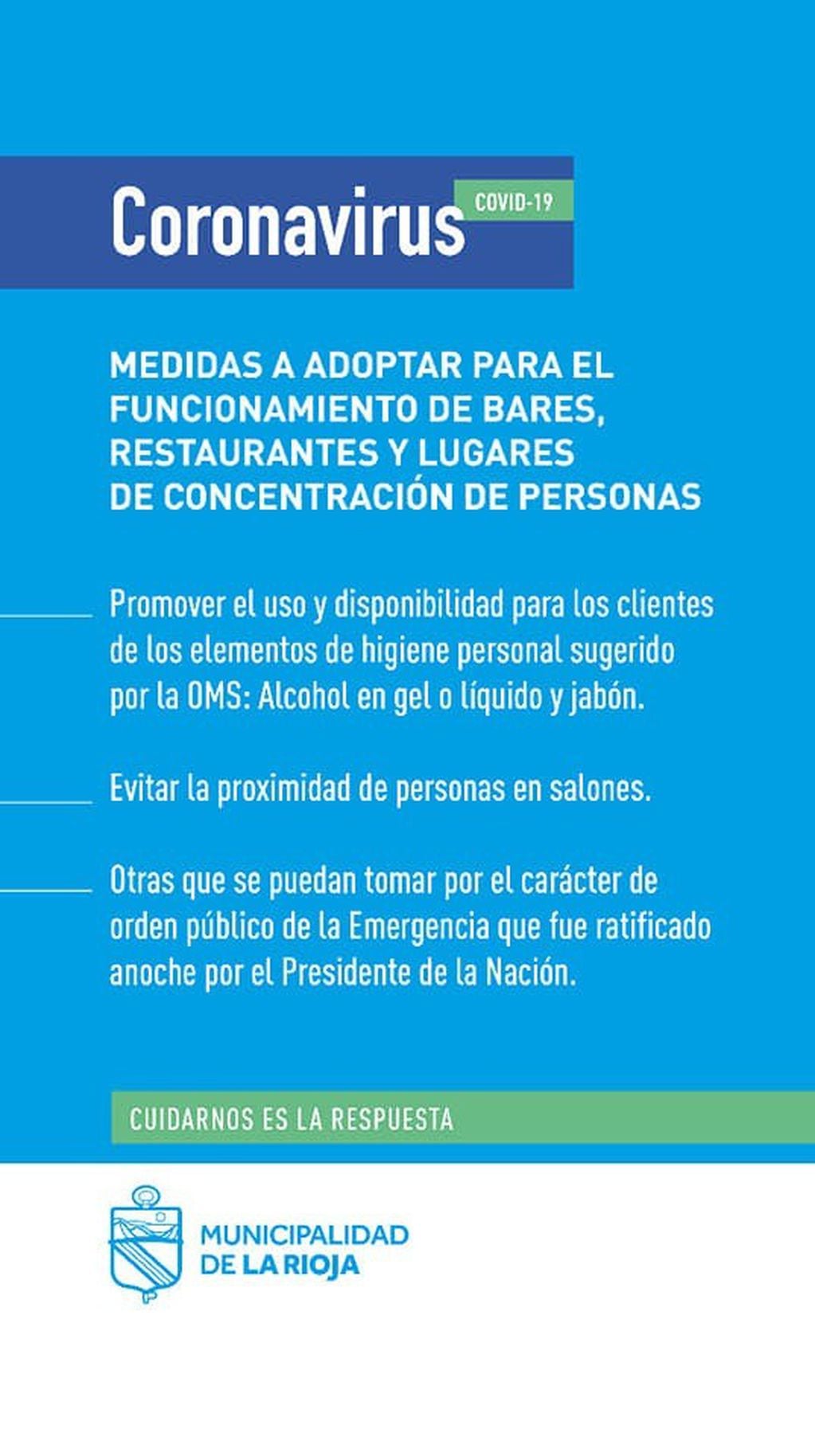Medidas de Prevención - Municipalidad de La Rioja