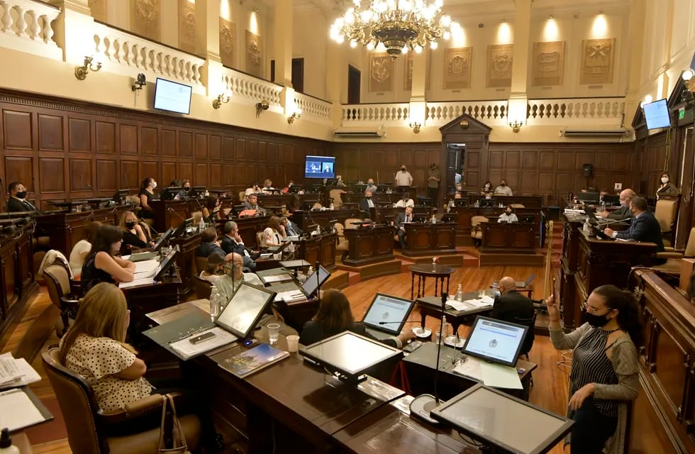 Cámara de senadores de la Legislatura Provincial. Foto: Orlando Pelichotti / Los Andes