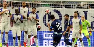 Messi y el golazo contra Estados Unidos por Copa América (Foto: AP).
