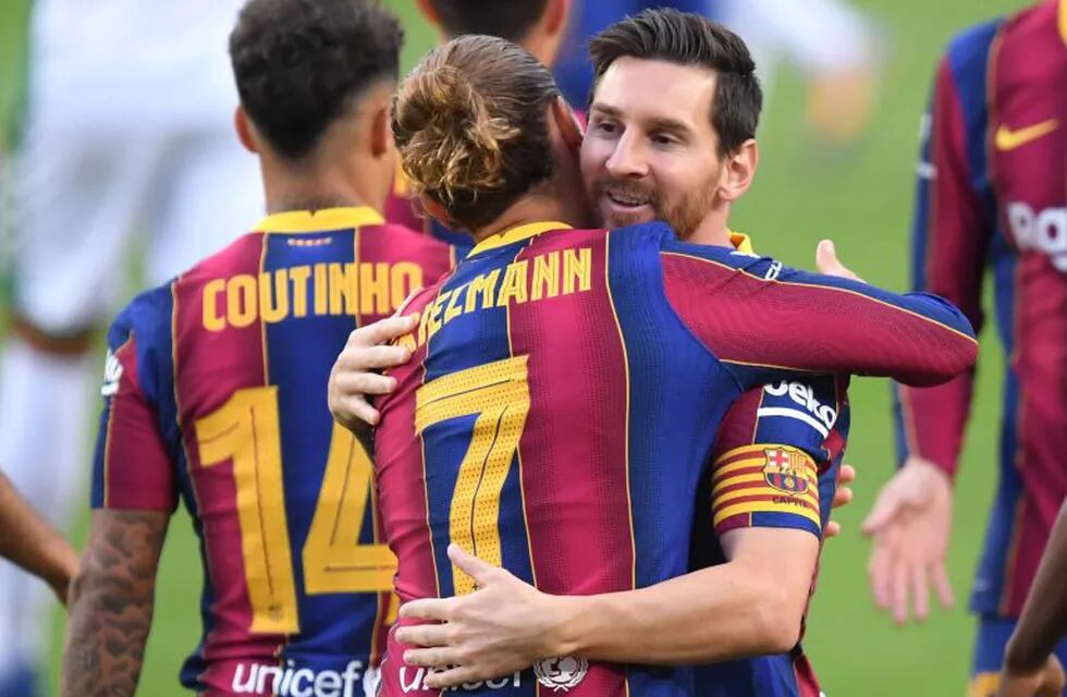 Barcelona festejo de Messi (Foto: TyC Sports)