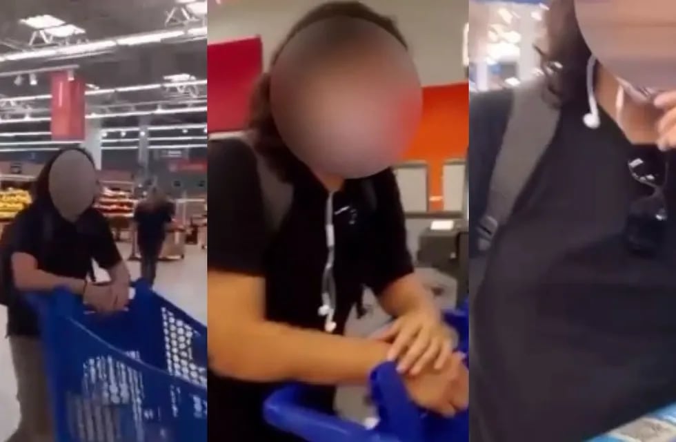 Escracharon a un hombre por manosear a una chica en un supermercado de La Plata.