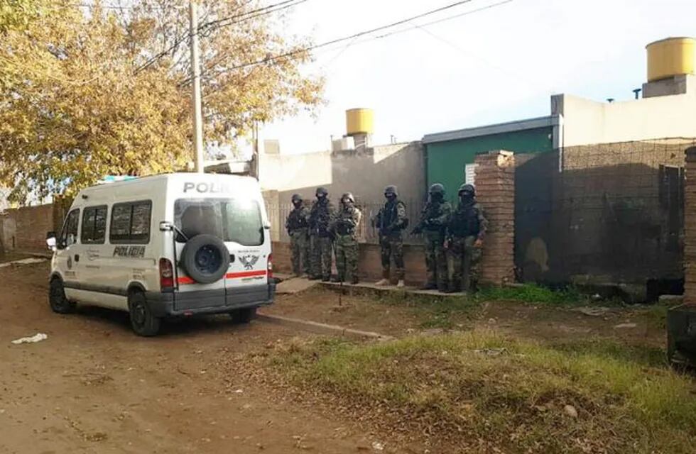 Allanamientos por narcotráfico en Santa Rosa (Policía de La Pampa)