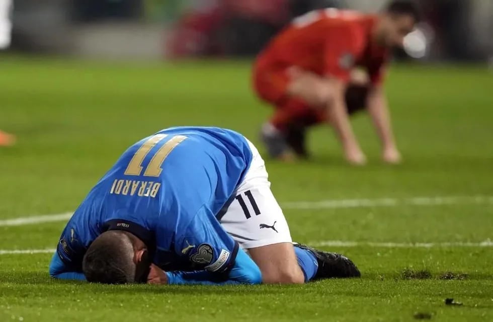 Italia se quedó afuera del Mundial de Qatar 2022. (AP)