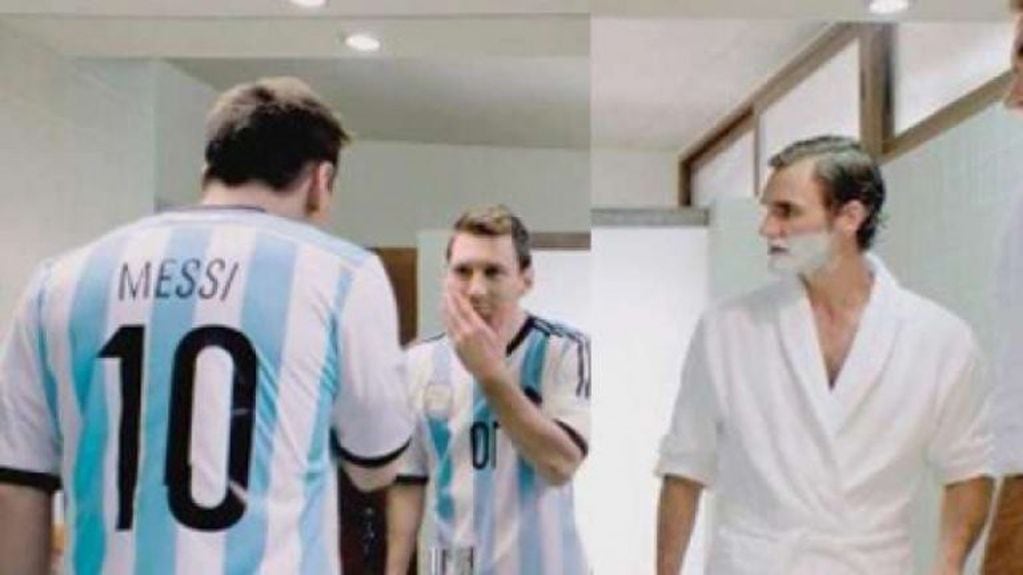 Messi y Federer juntos durante una campaña publicitaria.