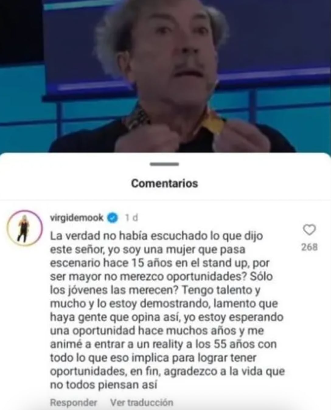 Virginia Demo responde a Aníbal Pachano. (Foto: captura de pantalla)