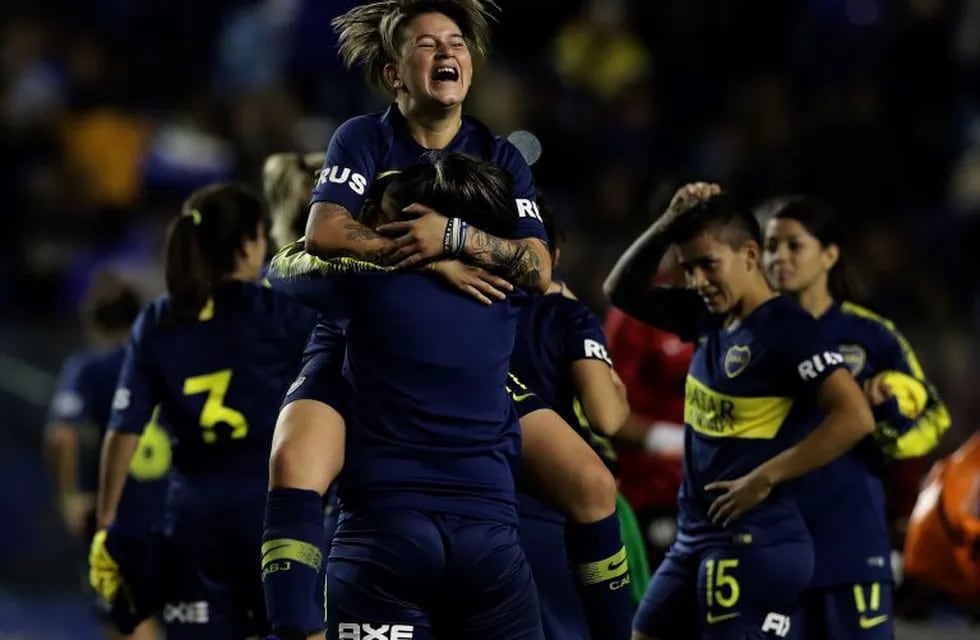 Gol histórico de Yamila Rodríguez. (AFP)