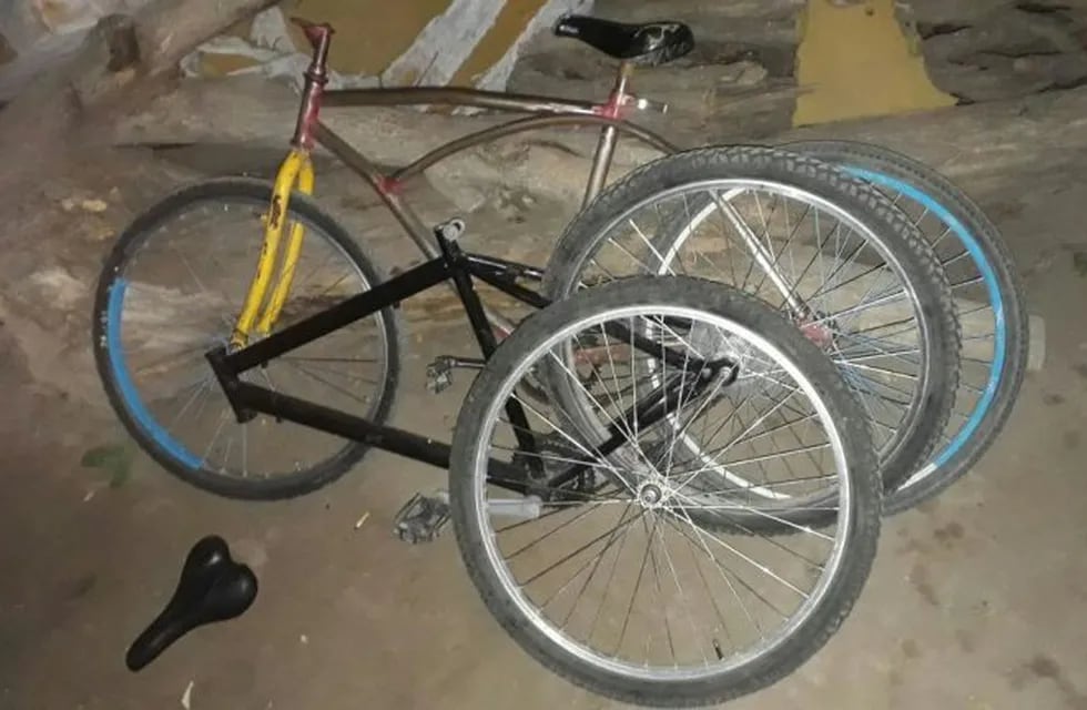 bicicletas desmanteladas