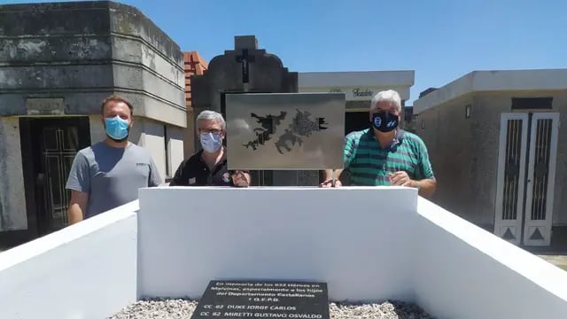 Construyeron un cenotafio en recuerdo de las víctimas de Malvinas en el Cementerio de Rafaela