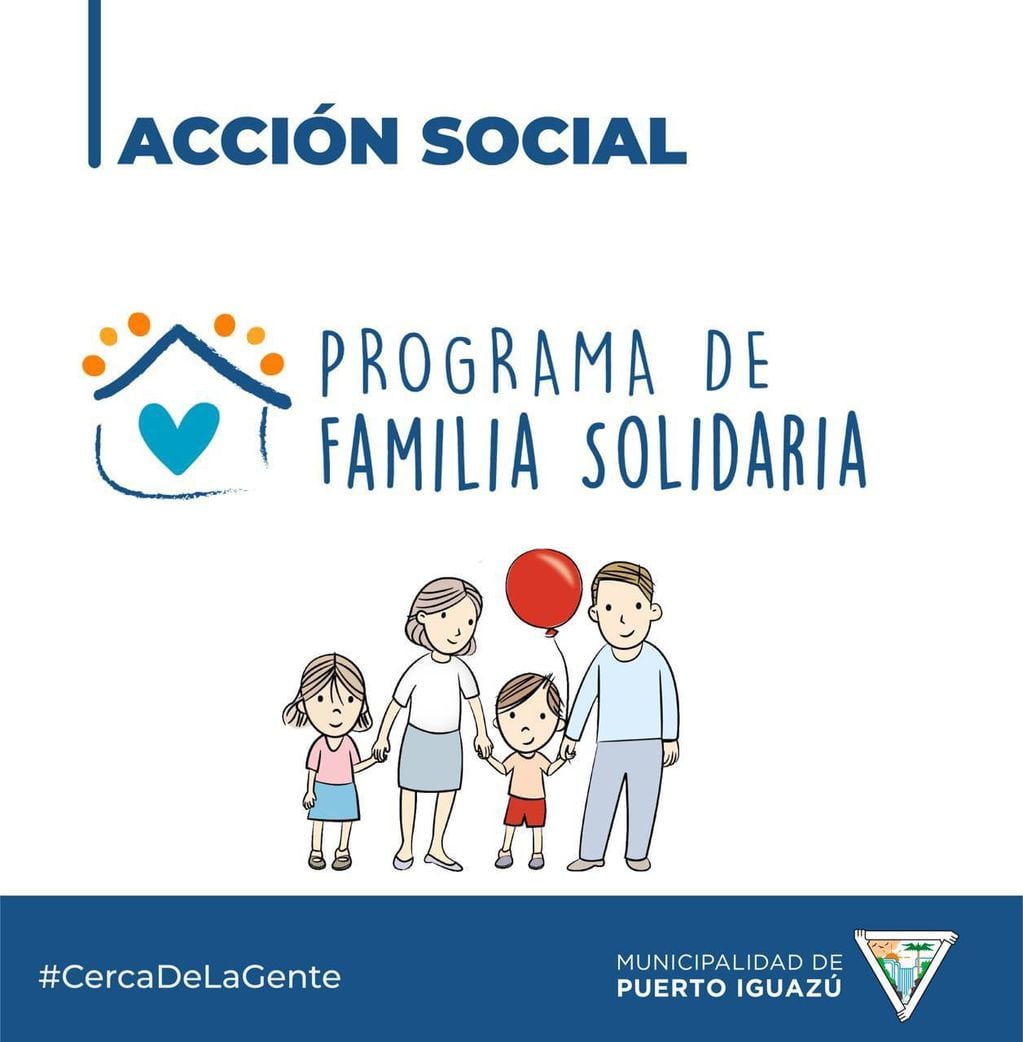Puerto Iguazú: invitan a participar del programa “Familia Solidaria”