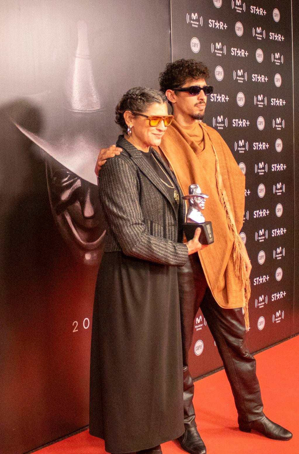 Mery y Juan Murúa en la gala de los Premios Gardel 2024.
