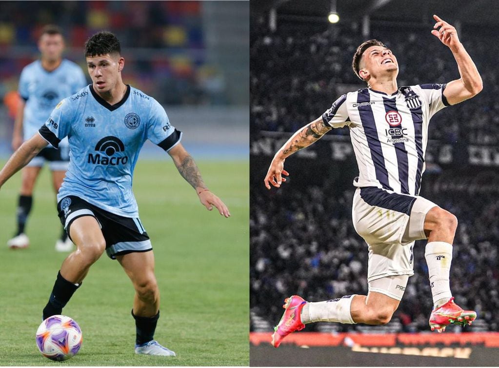 Bruno Zapelli y Rodrigo Garro son la esperanza de que el clásico entre Belgrano y Talleres tenga el fútbol que merece. (La Voz)