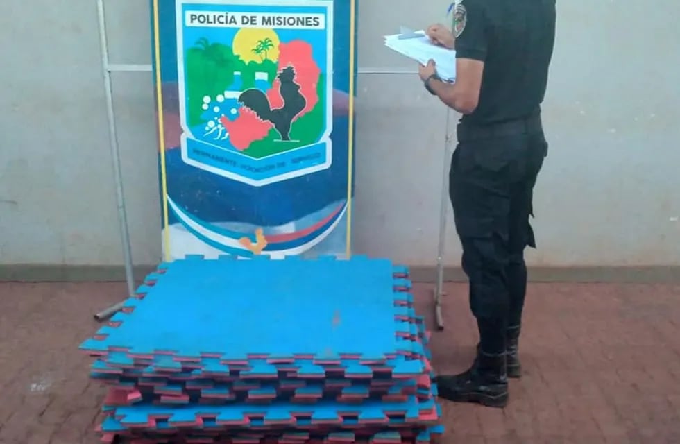 Comandante Andresito: recuperan objetos robados del polideportivo municipal.