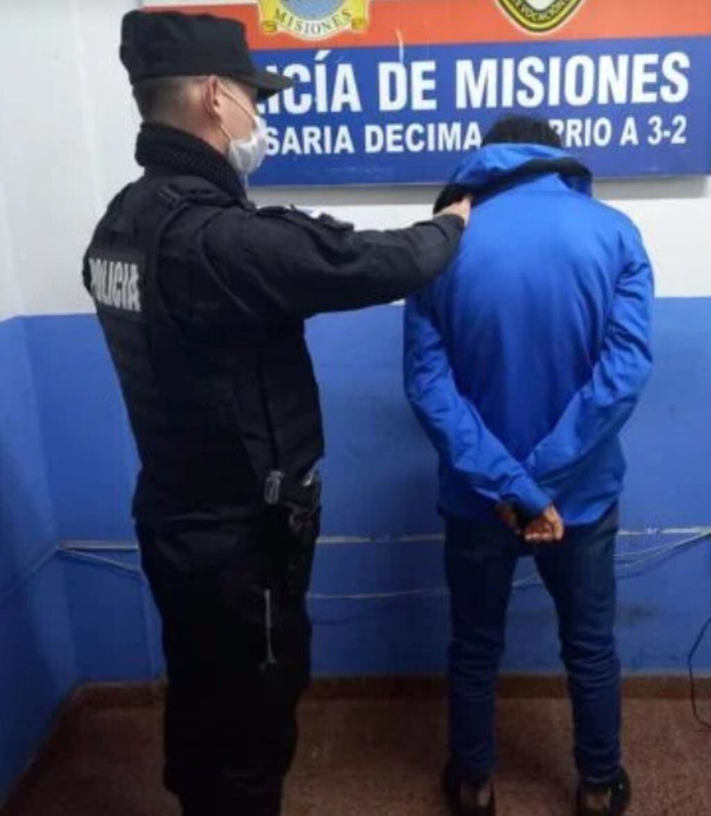 Capturan a un joven con frondoso prontuario delictivo en Posadas.