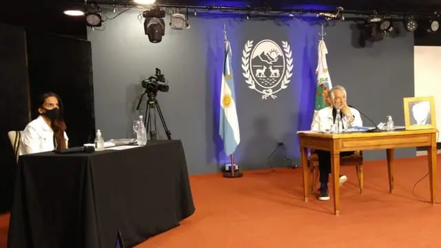 Rodríguez Saá en reunión virtual con Alberto Fernandez.